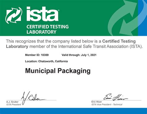 ista package test lab|ista certified.